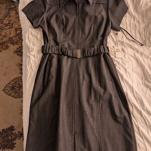Calvin Klein Charcoal Midi Dress